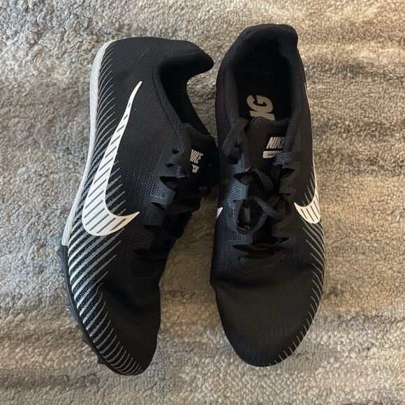 Nike Racing Zoom Rival Mens Size 6 Black Track and Field Shoes - Picture 1 of 10